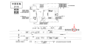 南海／中百舌鳥駅／／№2212駅看板・駅広告、位置図