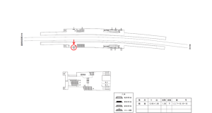 近鉄／河堀口駅／／№10駅看板・駅広告、位置図