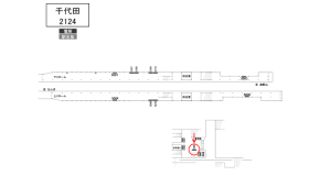南海／千代田駅／／№5503駅看板・駅広告、位置図