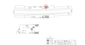近鉄／菜畑駅／／№5駅看板・駅広告、位置図