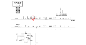 南海／河内長野駅／／№7101駅看板・駅広告、位置図