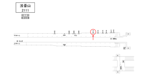 南海／浅香山駅／／№4113駅看板・駅広告、位置図