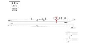 南海/浅香山駅//№4114駅看板・駅広告、位置図