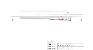 近鉄/一分駅//№4駅看板・駅広告、位置図
