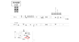南海／河内長野駅／／№4606駅看板・駅広告、位置図