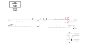 南海/浅香山駅//№4118駅看板・駅広告、位置図