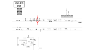 南海／河内長野駅／／№7105駅看板・駅広告、位置図