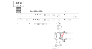 南海／北野田駅／／№4505駅看板・駅広告、位置図