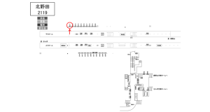 南海／北野田駅／／№2111駅看板・駅広告、位置図