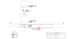 近鉄／萩の台駅／／№6駅看板・駅広告、位置図