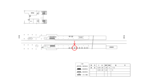 近鉄/東山駅//№3駅看板・駅広告、位置図