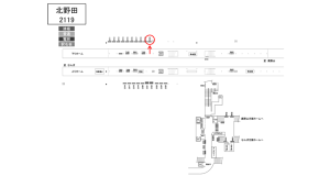 南海／北野田駅／／№2120駅看板・駅広告、位置図