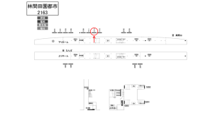 南海/林間田園都市駅//№1113駅看板・駅広告、位置図
