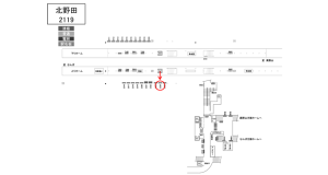 南海／北野田駅／／№2324駅看板・駅広告、位置図