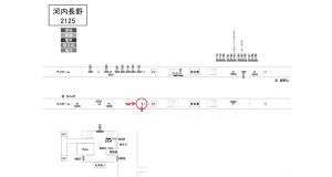 南海／河内長野駅／／№8501駅看板・駅広告、位置図
