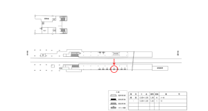 近鉄／東山駅／／№5駅看板・駅広告、位置図