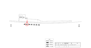 近鉄／勢野北口駅／／№5駅看板・駅広告、位置図