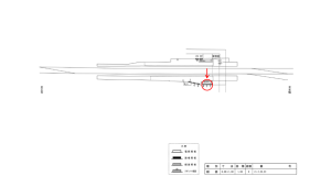近鉄/南生駒駅//№3駅看板・駅広告、位置図