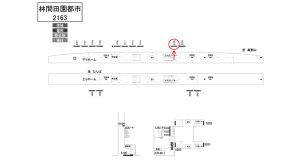 南海／林間田園都市駅／／№2102駅看板・駅広告、位置図