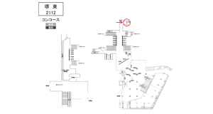 南海／堺東駅／／№4103駅看板・駅広告、位置図