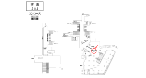 南海／堺東駅／／№5606駅看板・駅広告、位置図