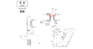南海／堺東駅／／№5504駅看板・駅広告、位置図