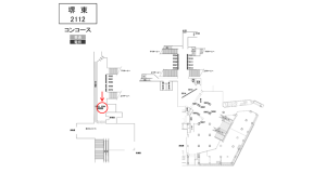 南海／堺東駅／／№5564駅看板・駅広告、位置図