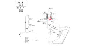 南海／堺東駅／／№5513駅看板・駅広告、位置図
