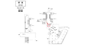 南海／堺東駅／／№5514駅看板・駅広告、位置図