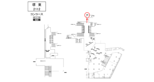 南海／堺東駅／／№4101駅看板・駅広告、位置図