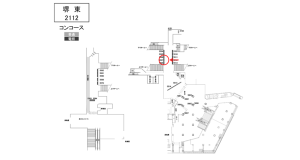 南海／堺東駅／／№5507駅看板・駅広告、位置図
