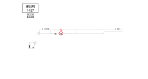 南海/深日町駅//№4102駅看板・駅広告、位置図