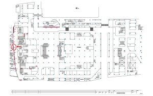 阪急 大阪梅田駅//№1650駅看板・駅広告、位置図
