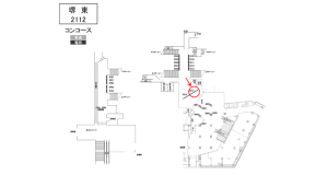南海／堺東駅／／№5515駅看板・駅広告、位置図