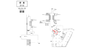 南海／堺東駅／／№5604駅看板・駅広告、位置図