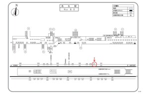 阪急　烏丸駅／／№211、位置図