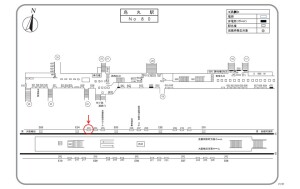 阪急　烏丸駅／／№203、位置図