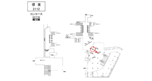 南海／堺東駅／／№5602駅看板・駅広告、位置図