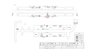 近鉄／吉田駅／／№14駅看板・駅広告、位置図