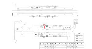 近鉄／吉田駅／／№27駅看板・駅広告、位置図