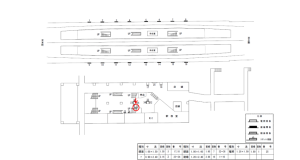 近鉄／新石切駅／／№22駅看板・駅広告、位置図