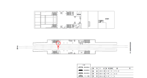 近鉄／白庭台駅／／№2駅看板・駅広告、位置図