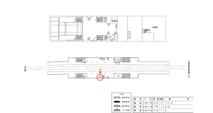 近鉄/白庭台駅//№6駅看板・駅広告、位置図