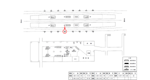 近鉄／新石切駅／／№12駅看板・駅広告、位置図