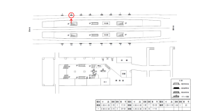 近鉄／新石切駅／／№2駅看板・駅広告、位置図