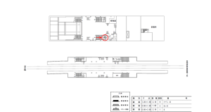 近鉄／白庭台駅／／№8駅看板・駅広告、位置図