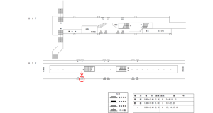 近鉄/荒本駅//№12駅看板・駅広告、位置図