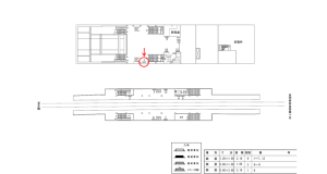 近鉄／白庭台駅／／№1駅看板・駅広告、位置図