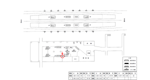 近鉄／新石切駅／／№23駅看板・駅広告、位置図