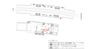 近鉄／学研北生駒駅／／№11駅看板・駅広告、位置図